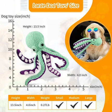 Plush Octopus Chew Toy