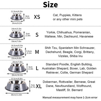 Stainless Steel Pet Food Bowl